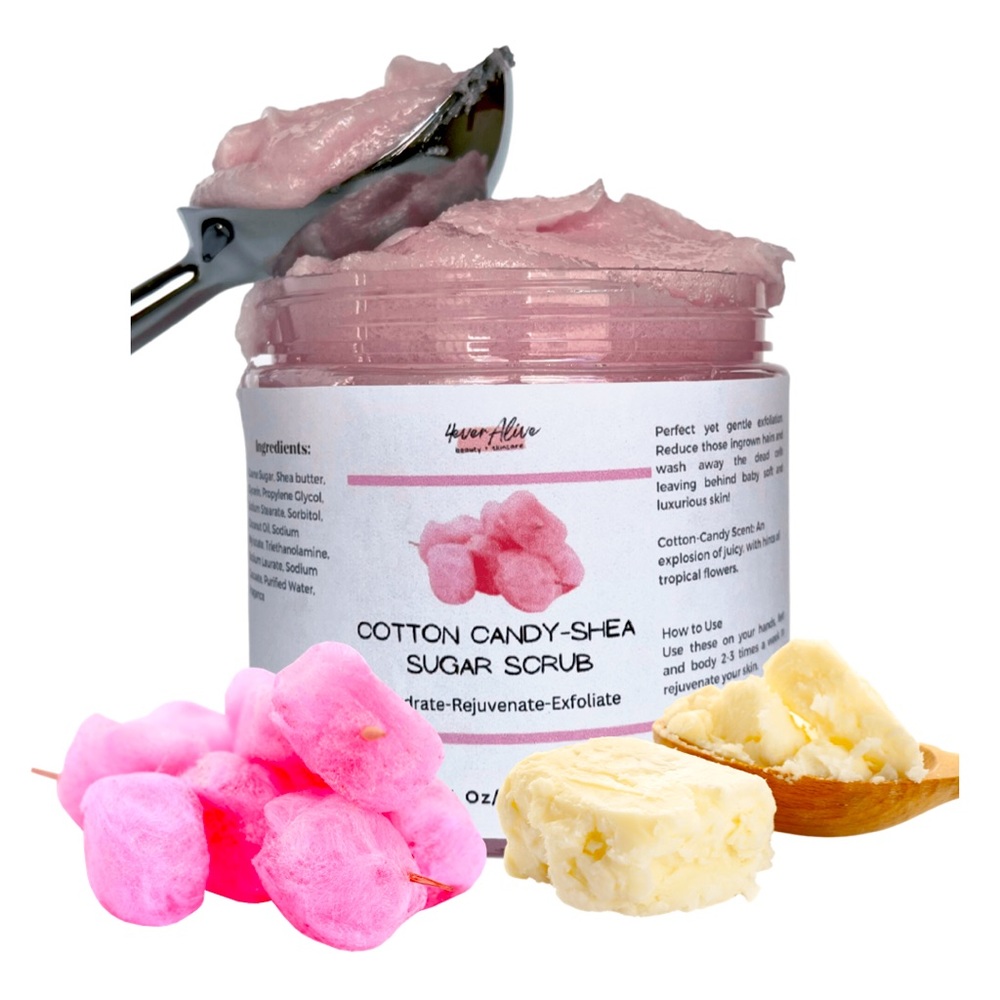 Amazing Body Scrubs! The coarse sugar helps remove dead skin.